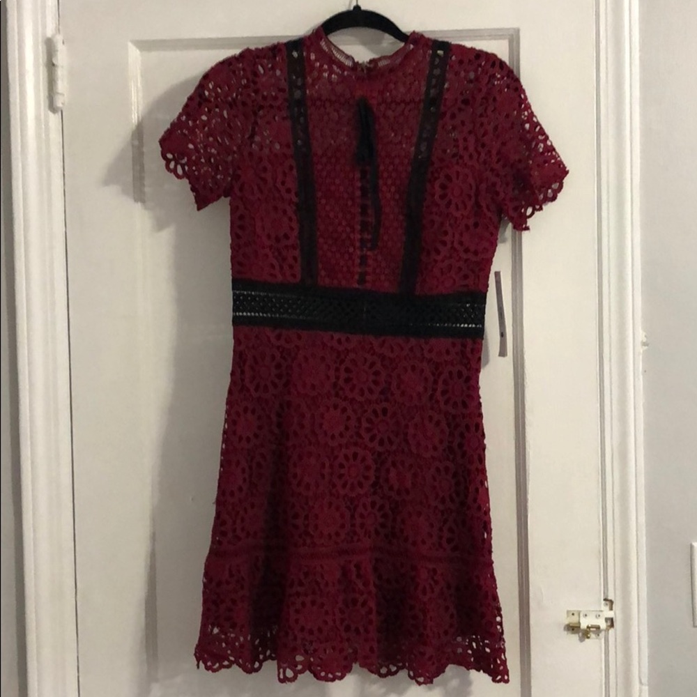 Burgundy dress